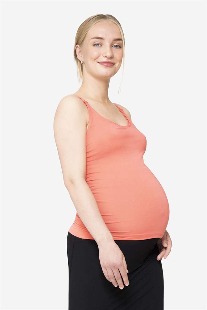 Brun/lila amningstopp i bambu  (ekologiskt odlat) - Gravid mage